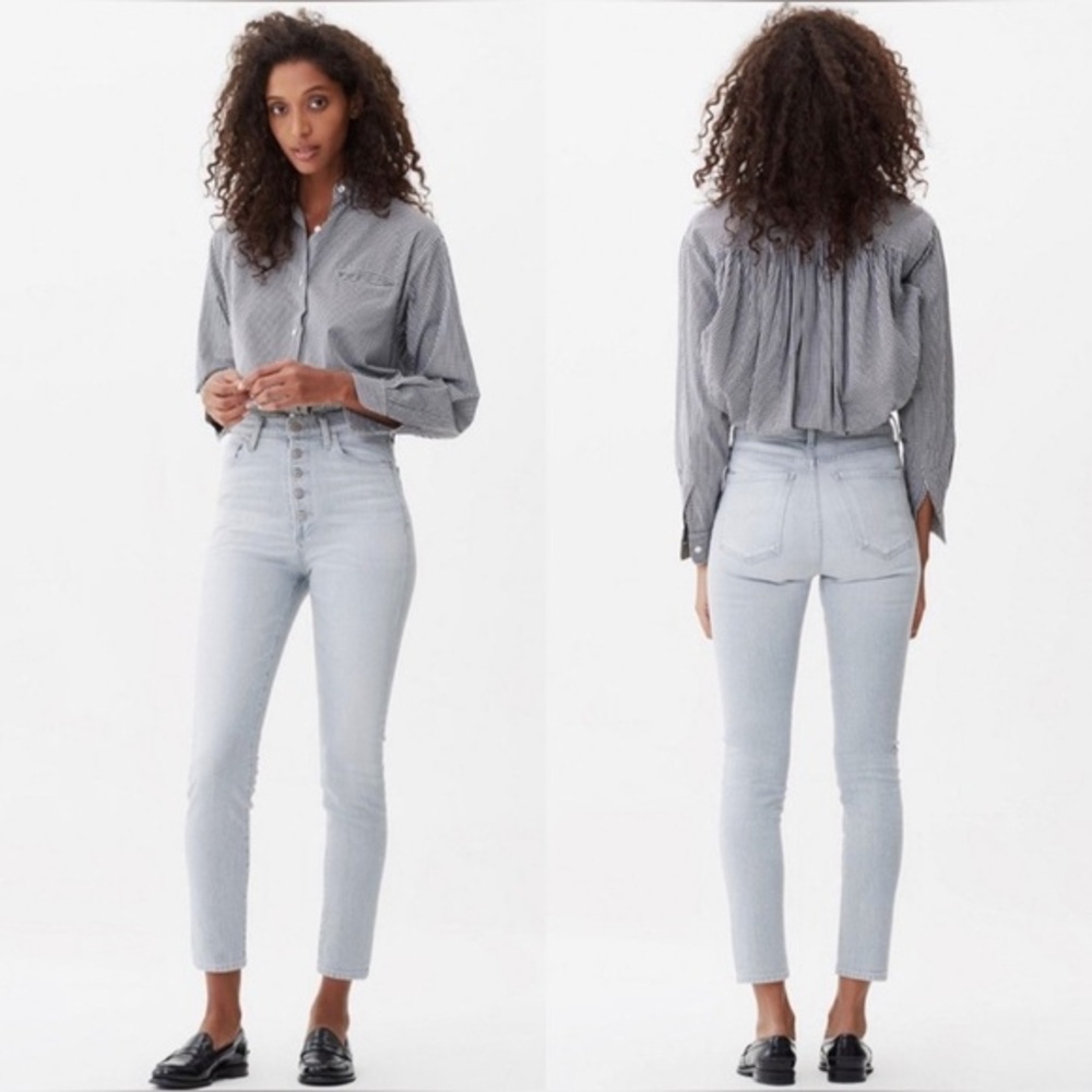 Citizens Of Humanity Olivia High Rise‎ Slim Ankle 25 Zinc Gray Exposed Bu…